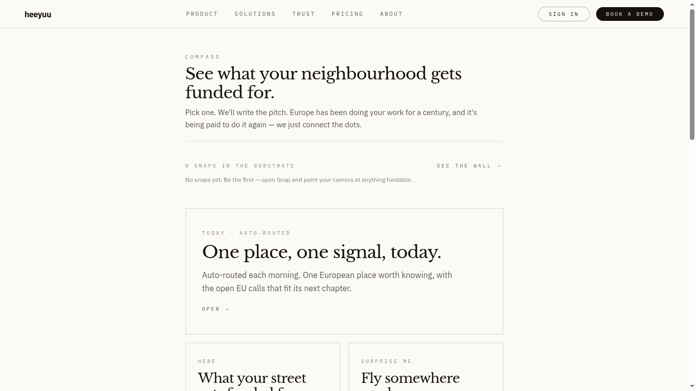 Compass · The hook shot
